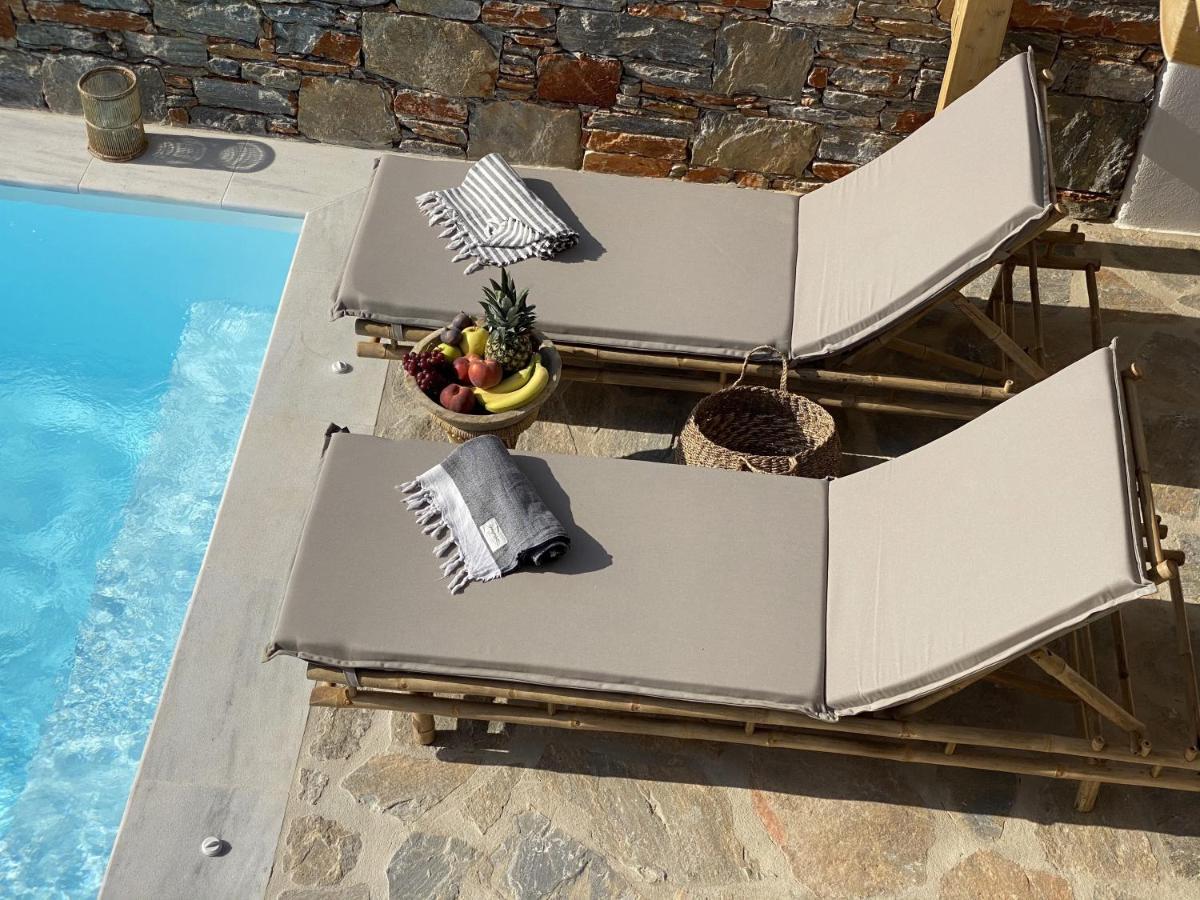 Villa Ypsilon Naxos - Luxury Holiday House With Amazing Sea View & Private Pool Agia Anna  外观 照片