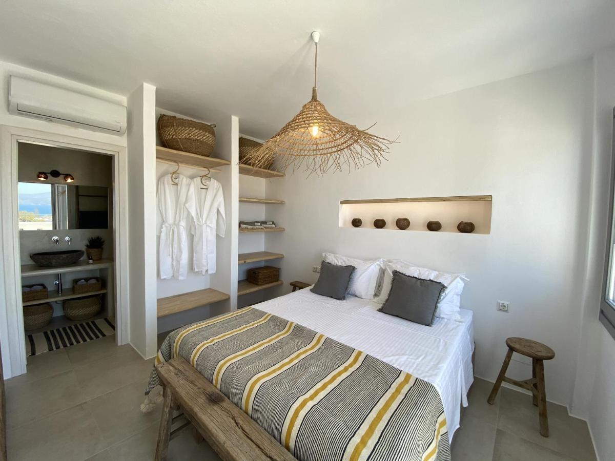 Villa Ypsilon Naxos - Luxury Holiday House With Amazing Sea View & Private Pool Agia Anna  外观 照片