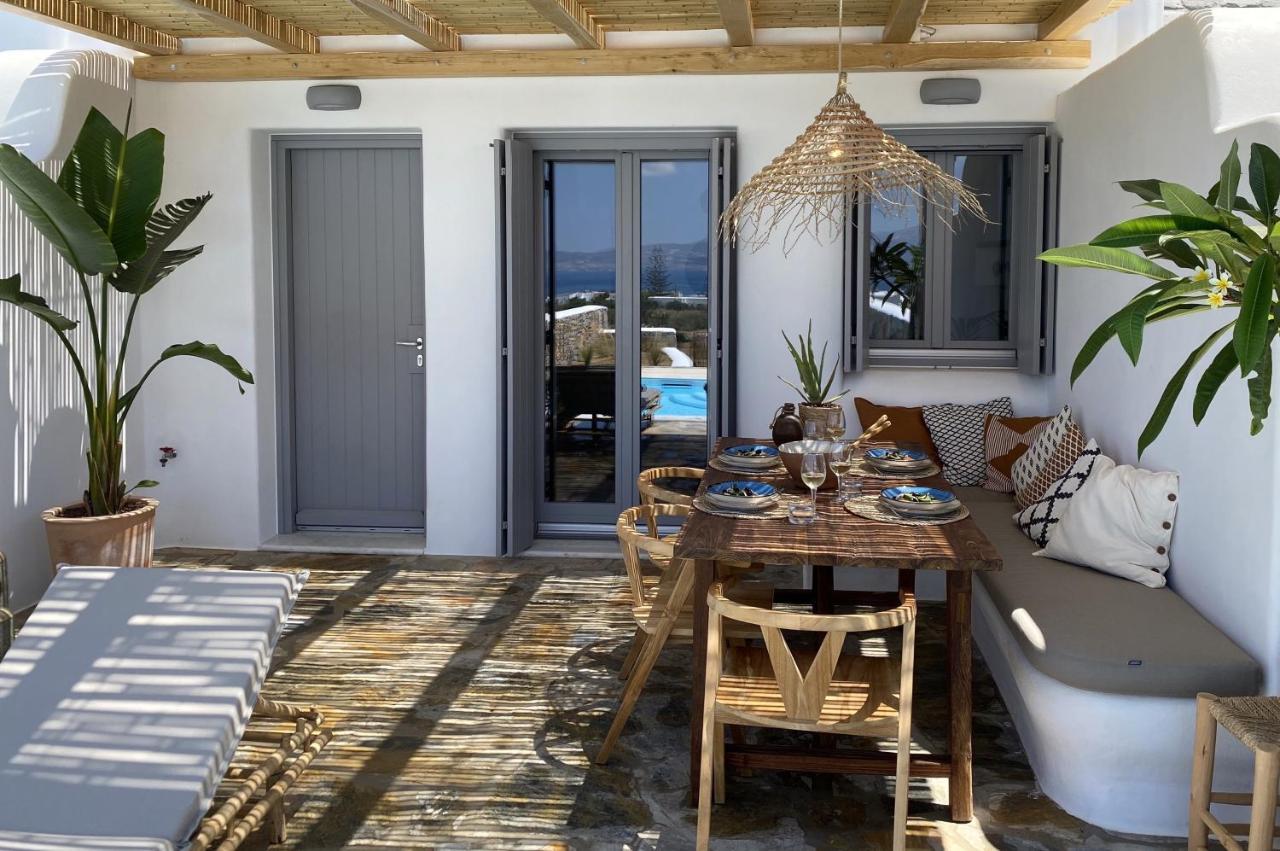 Villa Ypsilon Naxos - Luxury Holiday House With Amazing Sea View & Private Pool Agia Anna  外观 照片