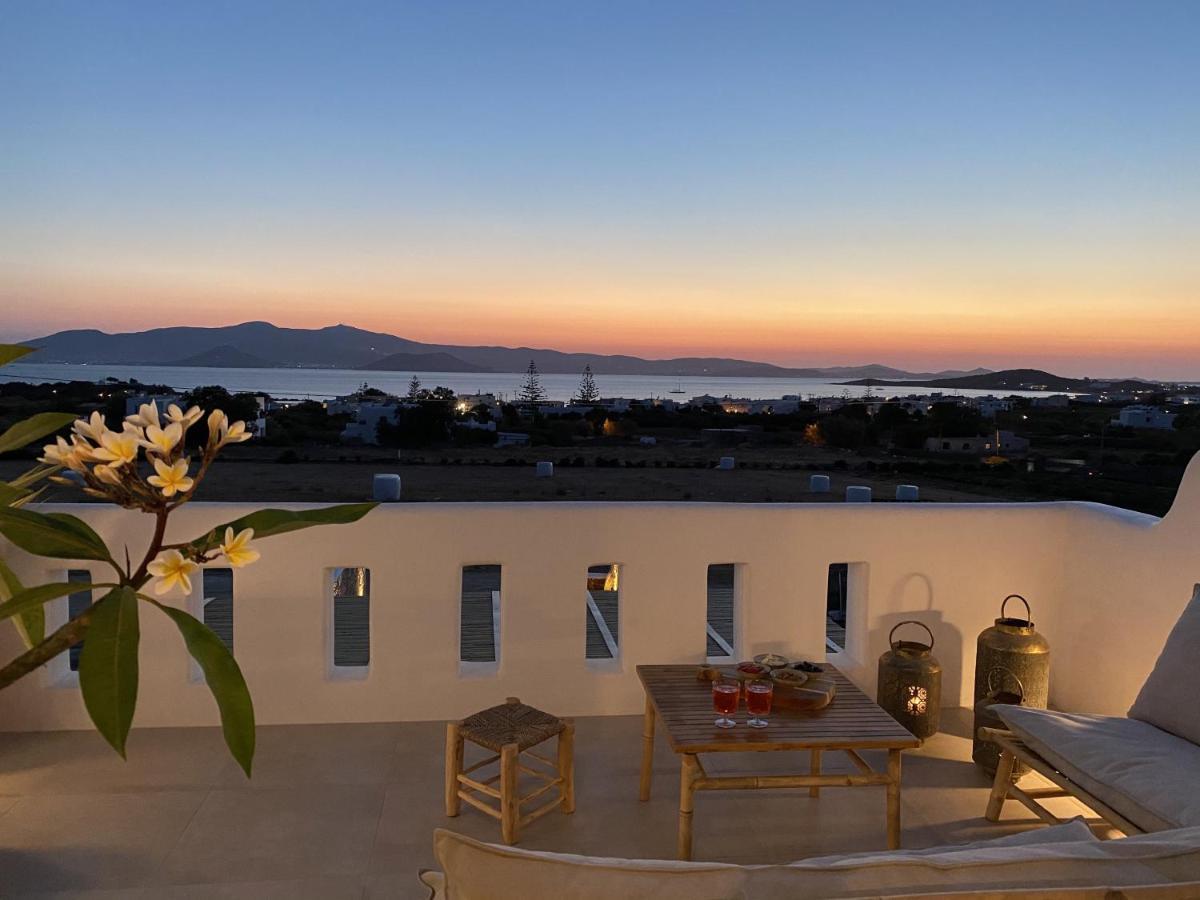 Villa Ypsilon Naxos - Luxury Holiday House With Amazing Sea View & Private Pool Agia Anna  外观 照片